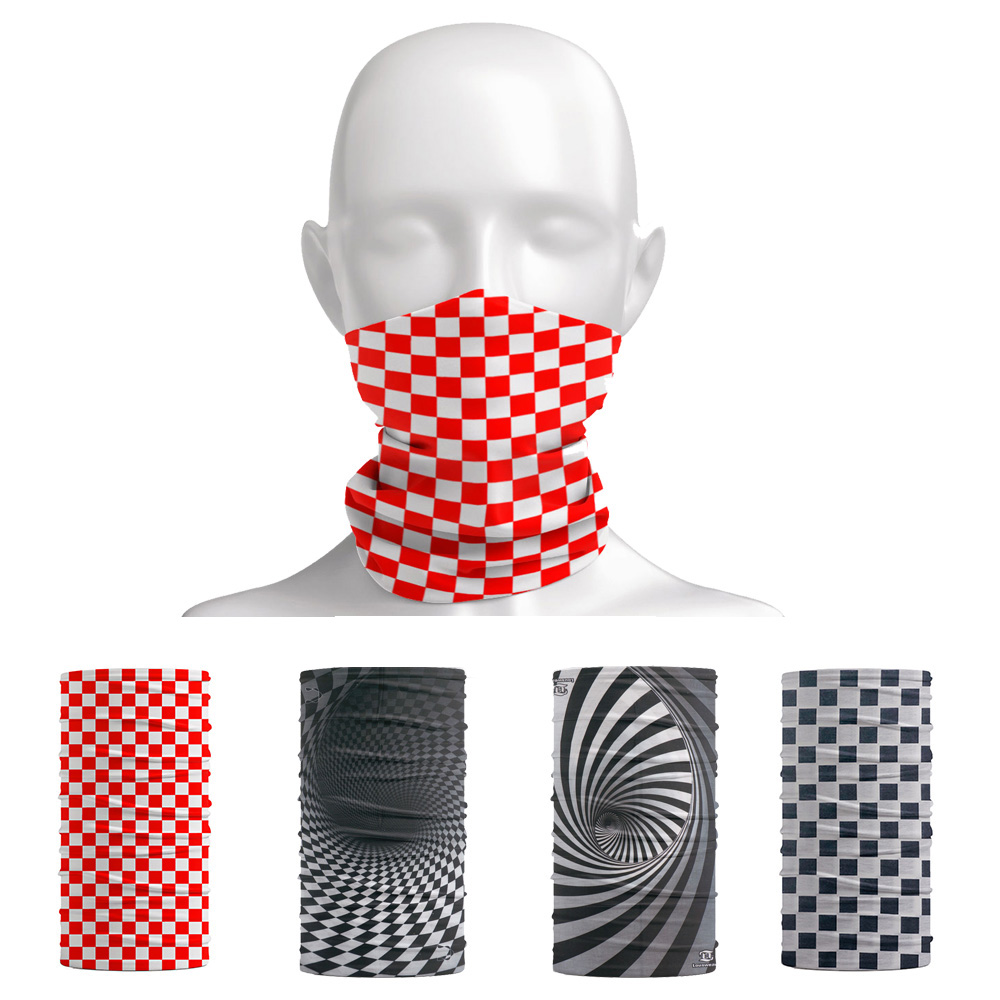 Fishing Gear - Plaid Pattern Headband Outdoor Camping Fishing