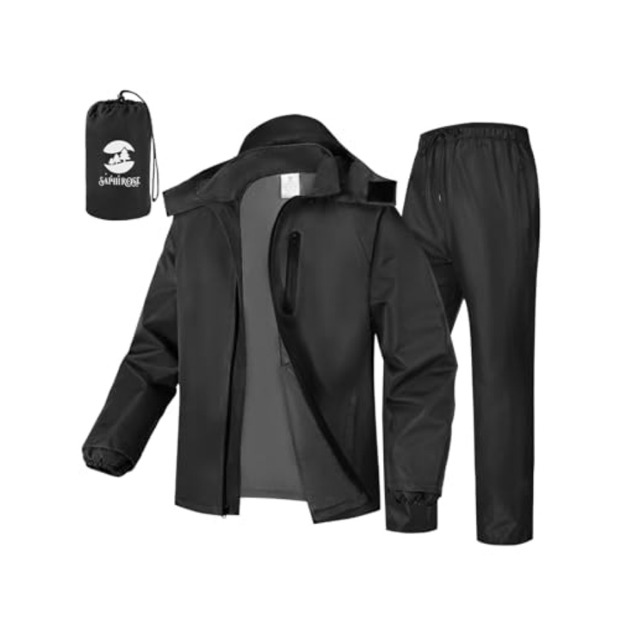Fishing Gear - SaphiRose Men's Waterproof Rain Gear 2pcs/set