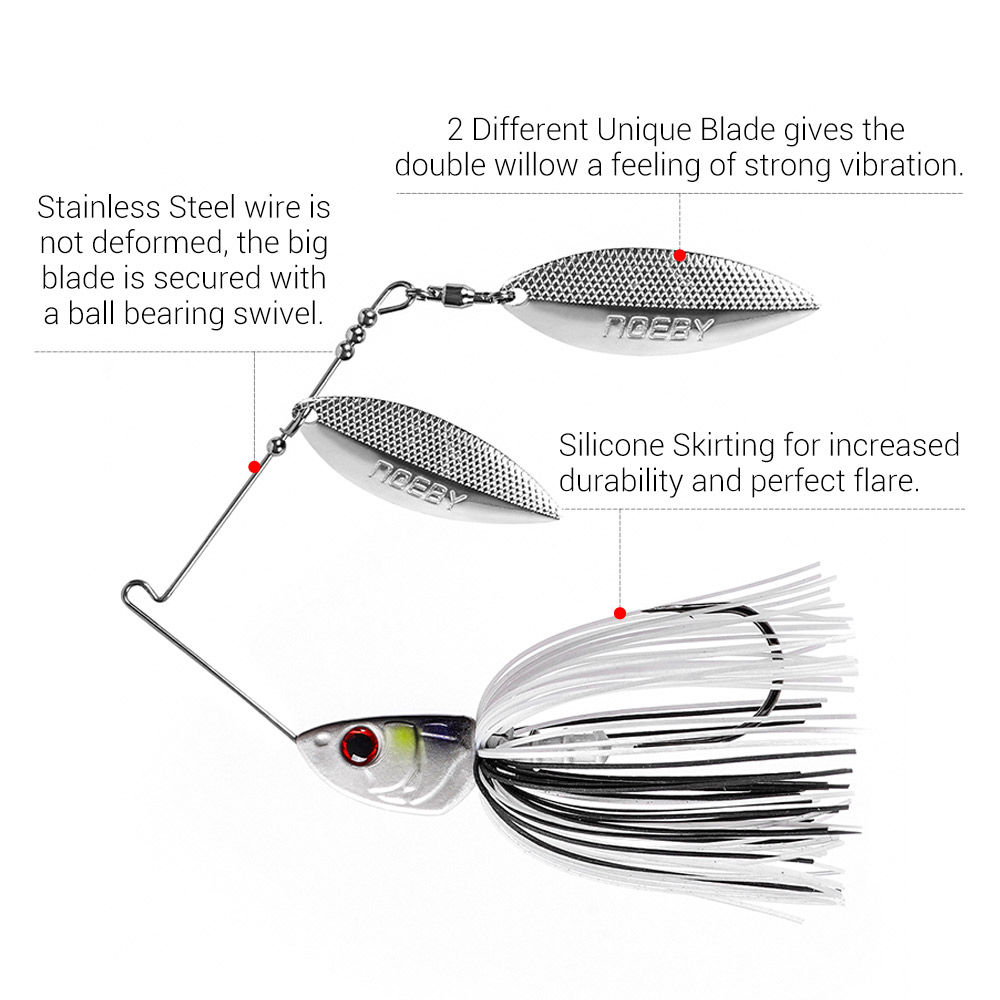 Noeby Spinnerbait 10.5g 14g 21 - огляд і ціна Jig Head Lure