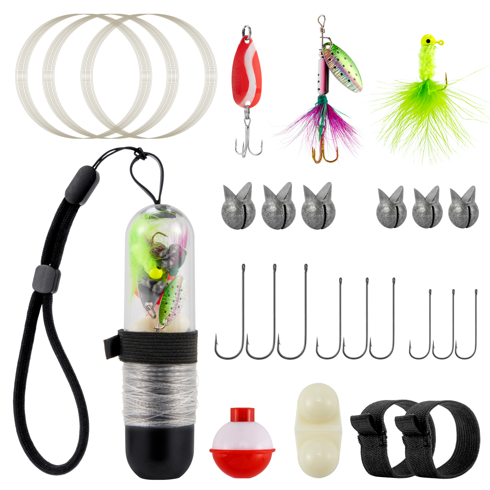 25pcs Survival Fishing Kit Poc - огляд і ціна Jig Head Lure