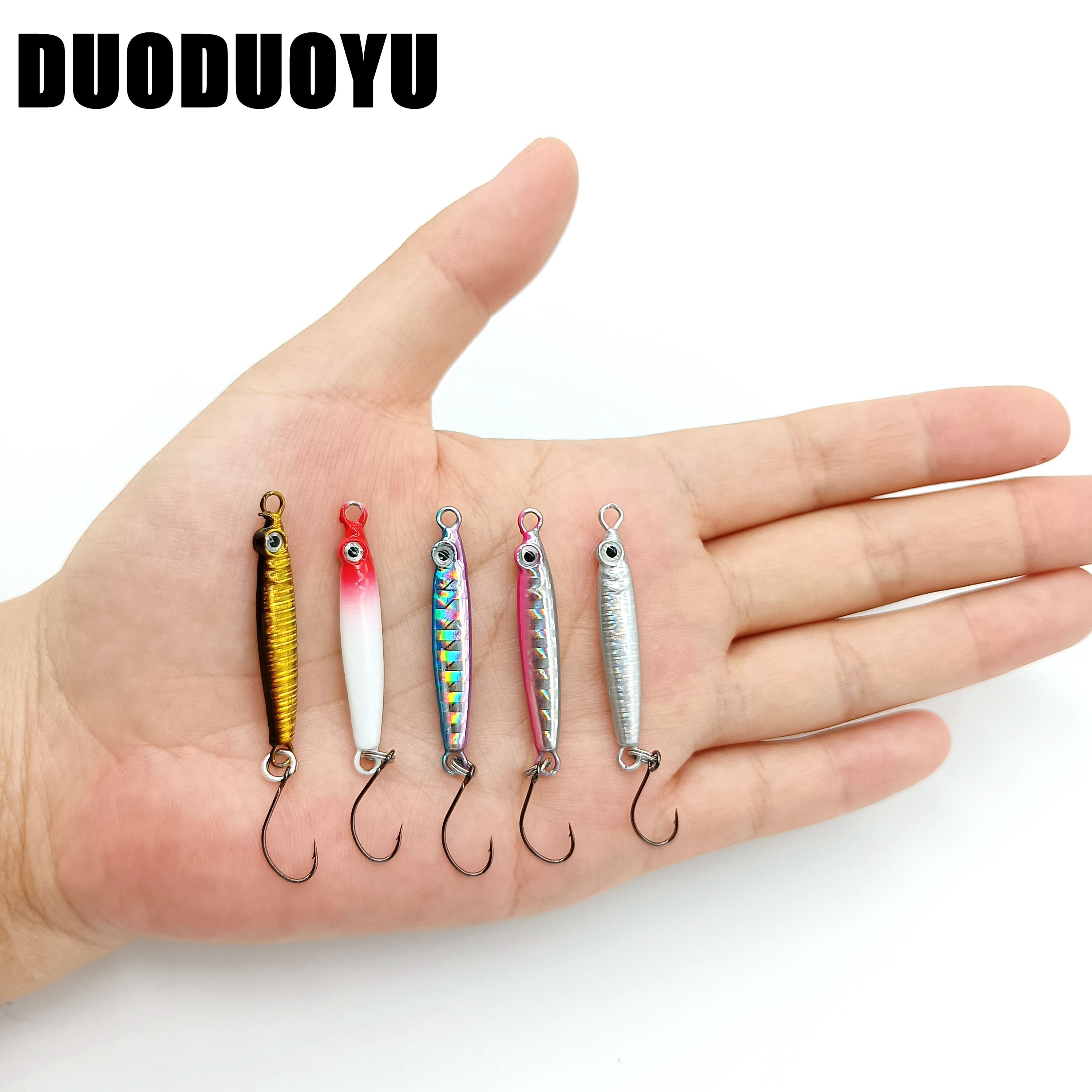 DUODUOYU 5PCS Mini  Metal Jig  - огляд і ціна Jig Head Lure