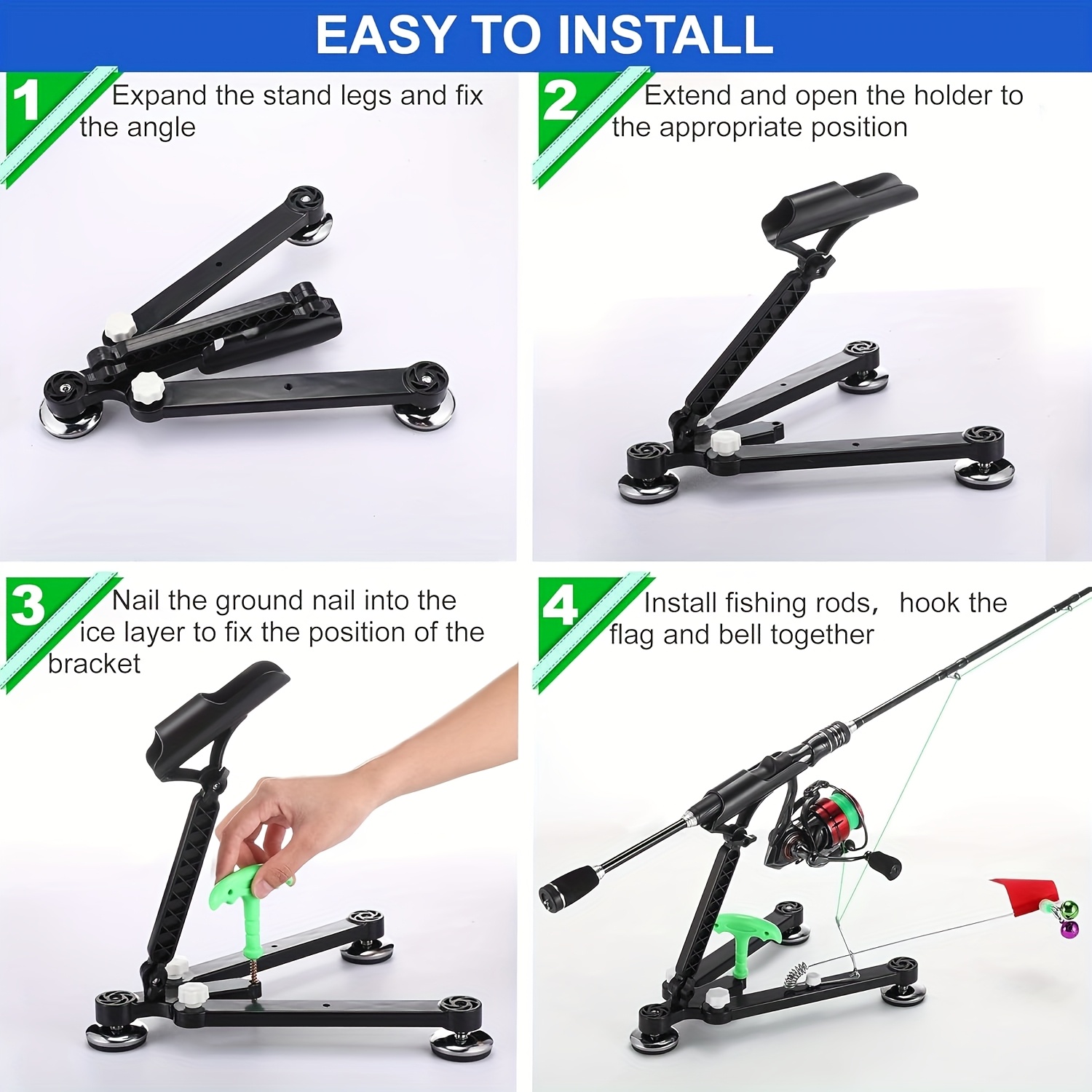 Foldable Ice Fishing Rod Holde - огляд і ціна Carbon Fishing Rod