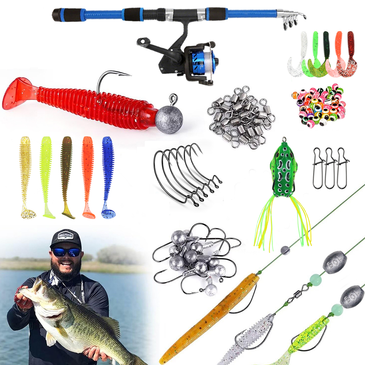 Fishing Pole Set Full Kits Wit - огляд і ціна Fishing Equipment Online