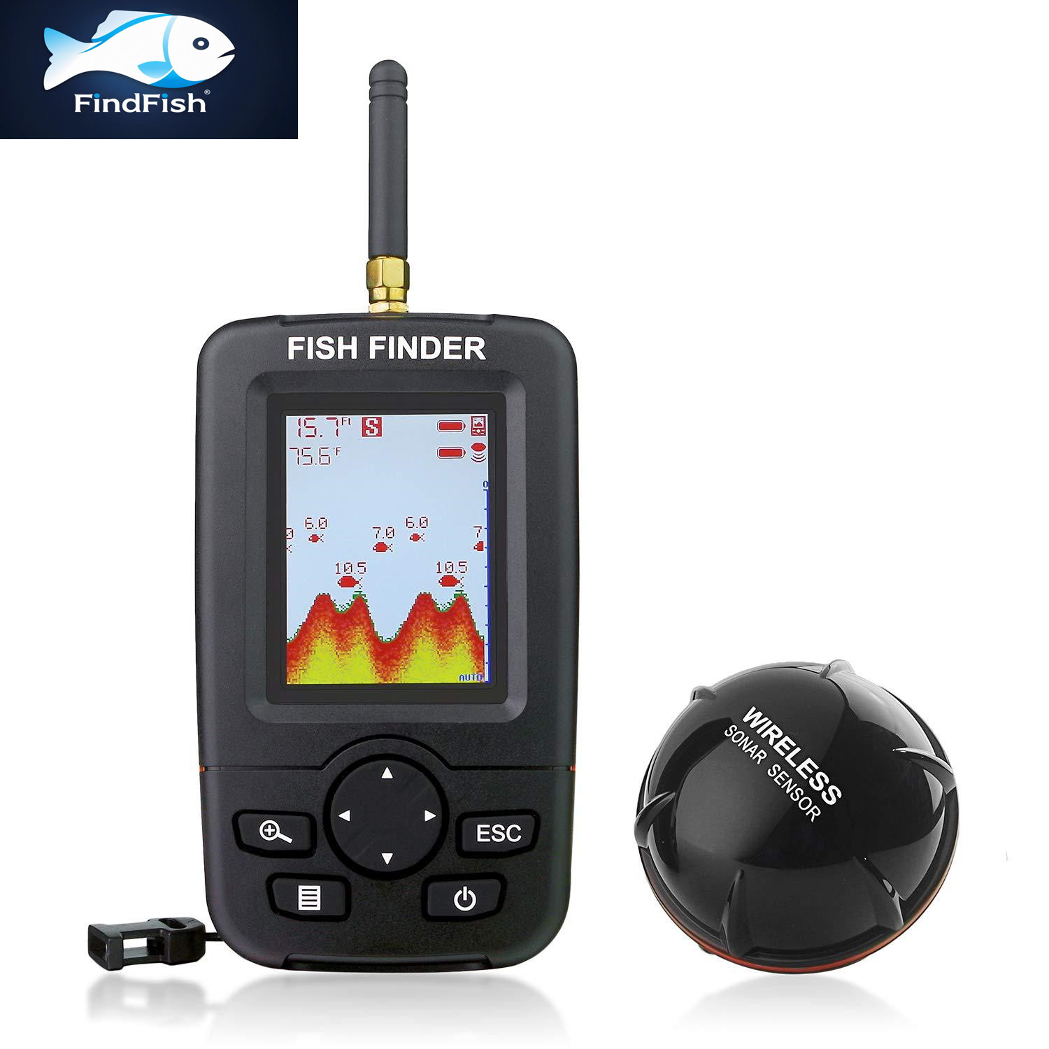 100M Portable Sonar Fish Finde - огляд і ціна Fishing Equipment In English