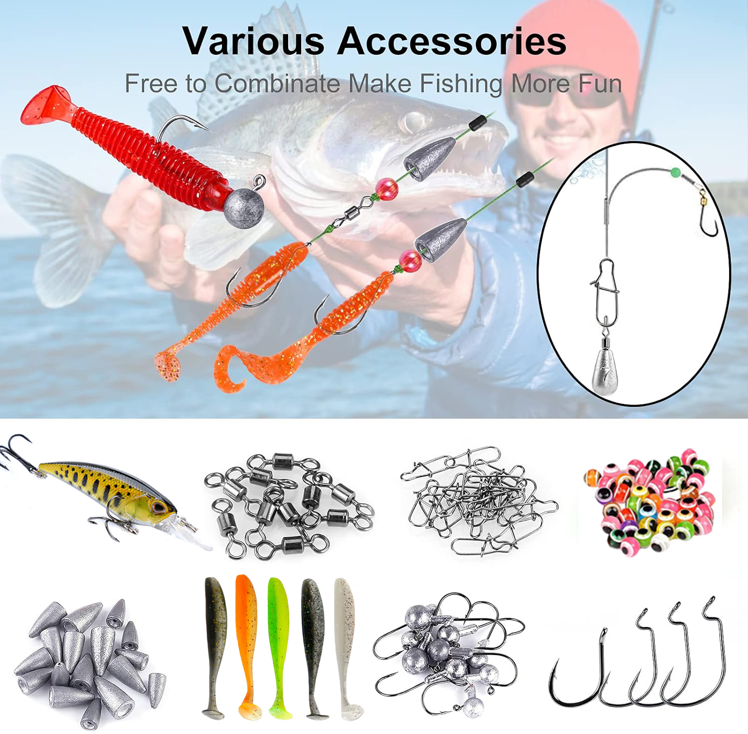 72pcs Beginner Fishing Rod Ree - огляд і ціна Fishing Equipment Online