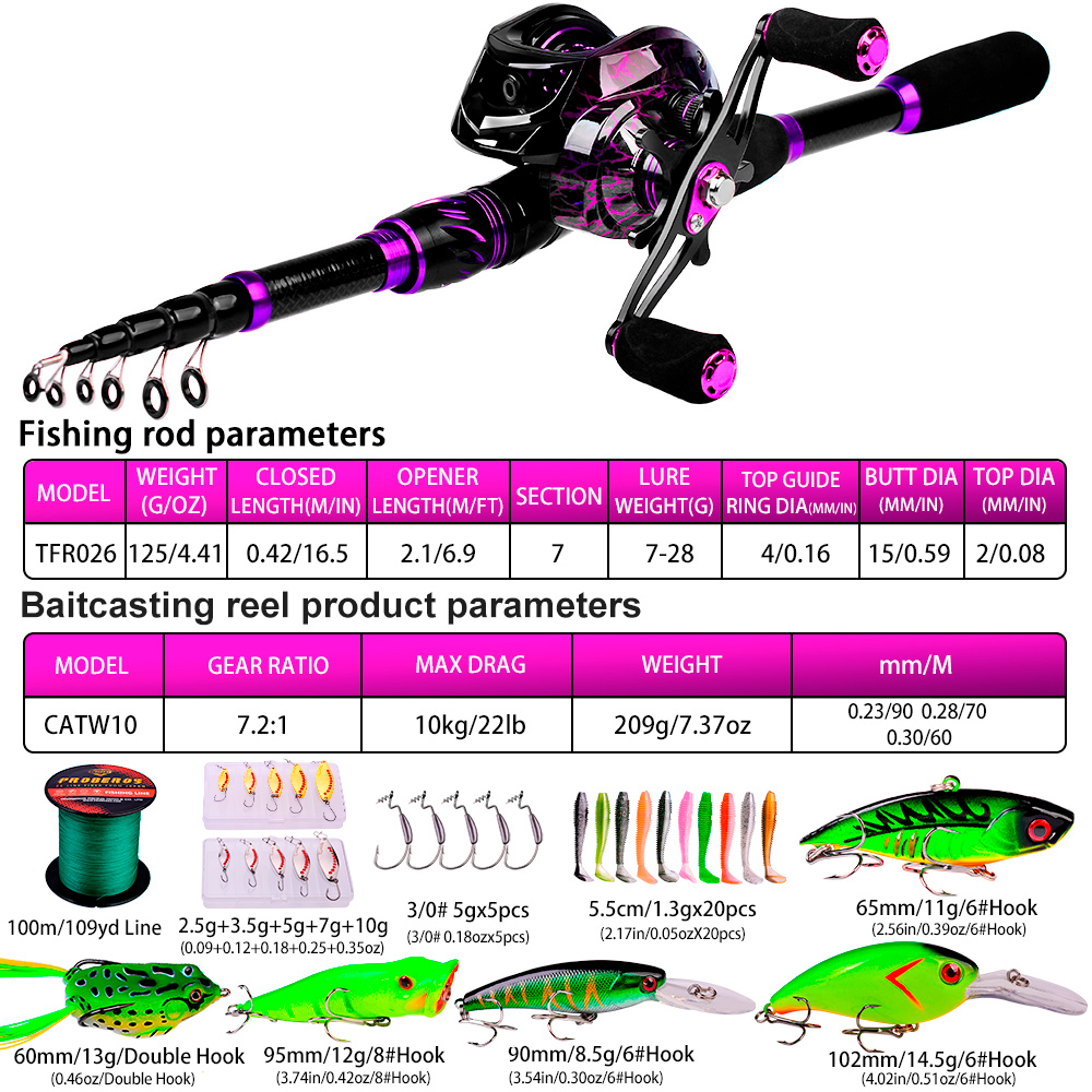 PROBEROS 2.1m Baitcasting/Spin - огляд і ціна Fishing Equipment Online