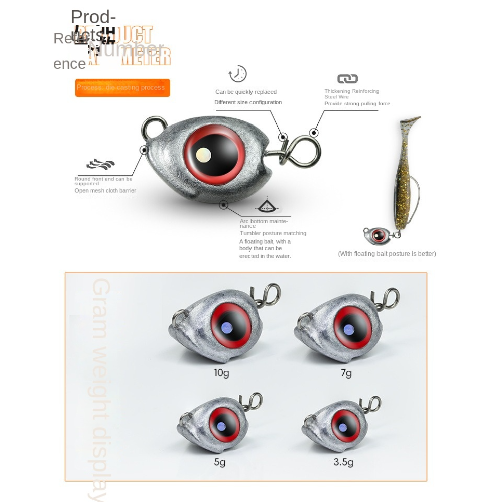 10pcs 3.5g/5g/7g/10g Swimbait  - огляд і ціна Jig Head Lure
