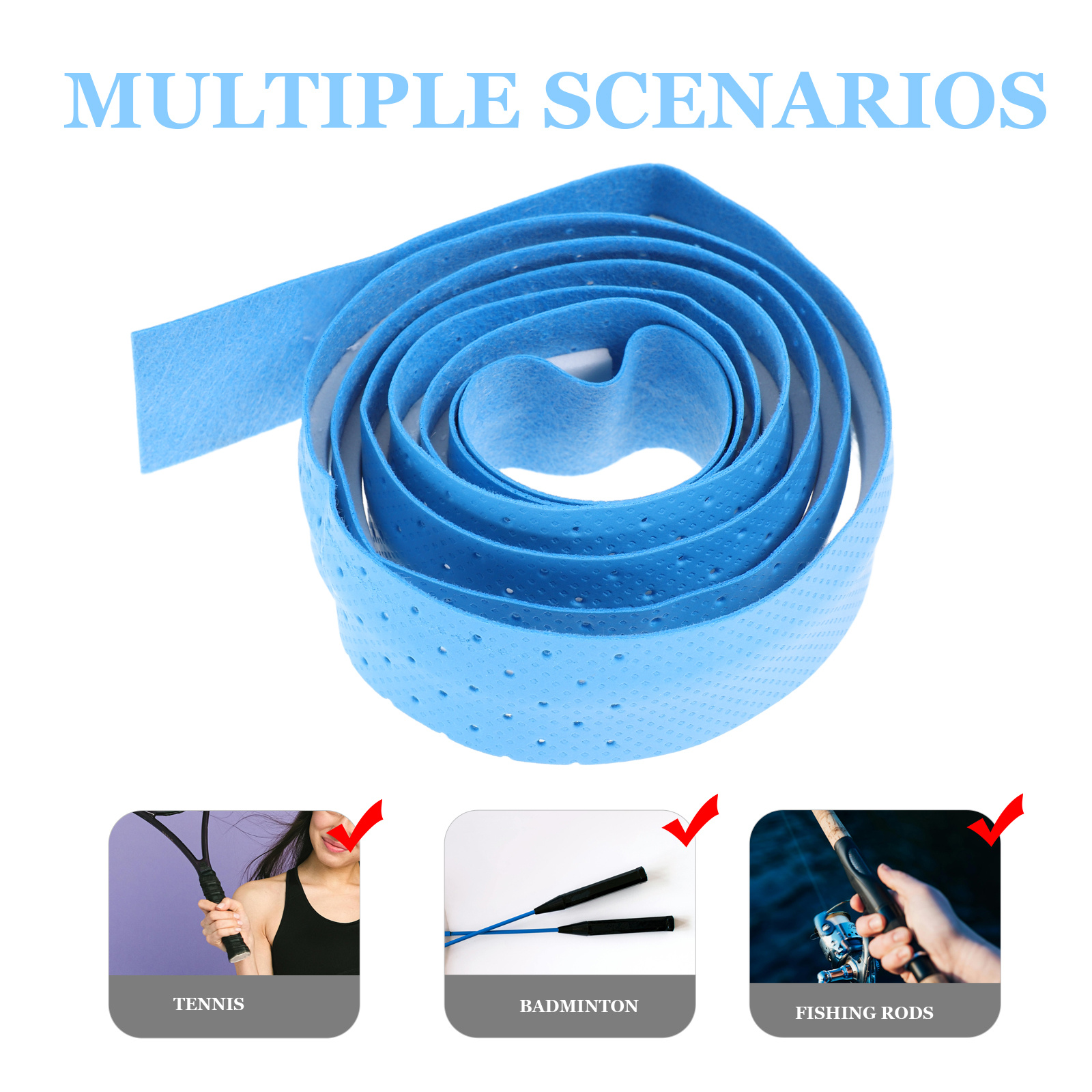 5pcs Badminton Racket Grip Tap - огляд і ціна Fishing Rod Wrap Tape