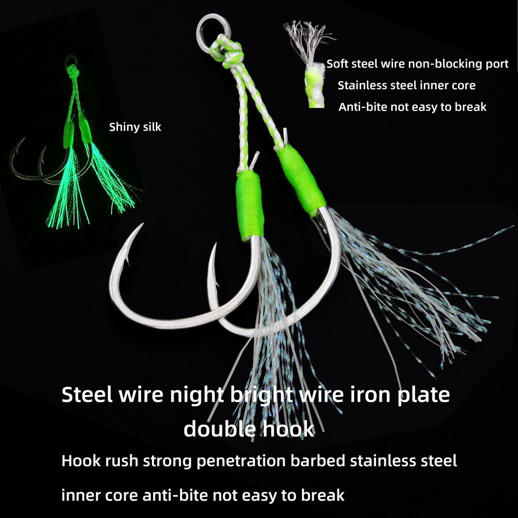 1pcs High quality Metal Night  - огляд і ціна Jig Head Lure